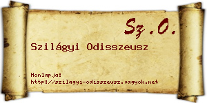Szilágyi Odisszeusz névjegykártya